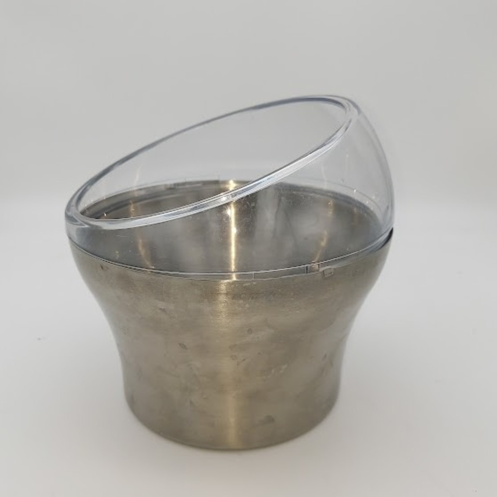 WMF Cromargan Stainlessโ Steel Slanted Champagne Chilling Bucket Silver Clear